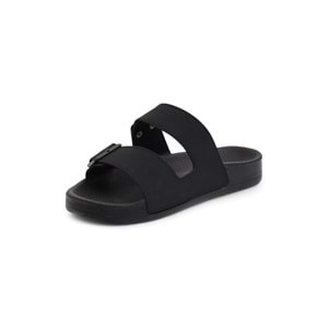 2116-BHM10 Tam Anatomik Unisex Tokalı Günlük Terlik - NKT02116-siyah-45