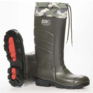 Polly Boot 2117 Galaxy Vega Avcılık,Balıkçılık,İnşaat,Çiftçilik ve Çok Amaçlı Boğazlı Çizme - NKT02117-haki-40