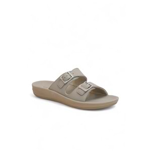 2142-9890 Tam Anatomik Unisex Hac ve Umre İçin Dikişsiz Terlik - NKT02142-BEJ-38