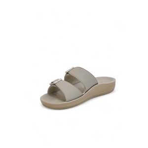 2142-9890 Tam Anatomik Unisex Hac ve Umre İçin Dikişsiz Terlik - NKT02142-BEJ-38