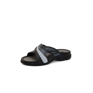 2143-3200-17 Tam Anatomik Unisex Günlük,Ofis,Spor,Havuz ve Tüm Islak Zeminler İçin Uyumlu Terlik - NKT02143-siyah-43