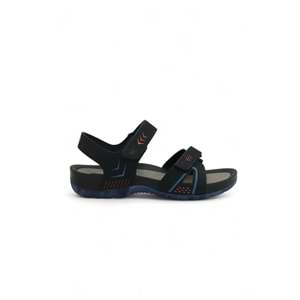 2145-9829 Tam Anatomik Bantlı Günlük ve Deniz,Havuz Gibi Islak Zeminler İçin Uyumlu Erkek Sandalet - NKT02145-siyah-44