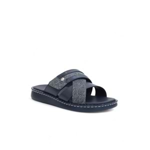 2149-9968-12 Tam Anatomik Üst Kalite Bantlı Erkek Günlük Terlik - NKT02149-lacivert-43