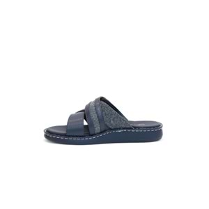 2149-9968-12 Tam Anatomik Üst Kalite Bantlı Erkek Günlük Terlik - NKT02149-lacivert-43