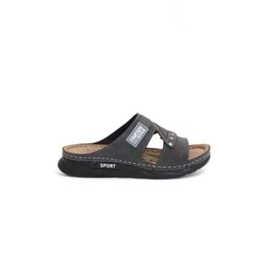 2158 Tam Anatomik Tabanlı Günlük,Umre ve Hac İçin Uyumlu Erkek Terlik - NKT02158-Füme-40