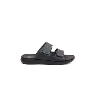 2168-GZR Çift Cırtlı Tam Anatomik Tabanlı Günlük,Umre ve Hac İçin Uyumlu Erkek Terlik - NKT02168-siyah-40