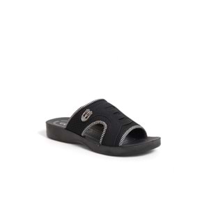 2170-Flex Soft Fileli Günlük,Umre ve Hac İçin Uyumlu Erkek Terlik - NKT02170-siyah-41