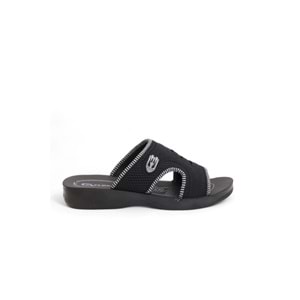 2170-Flex Soft Fileli Günlük,Umre ve Hac İçin Uyumlu Erkek Terlik - NKT02170-siyah-42