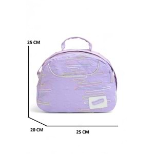 Relaxion 2173-1430 İthal Ürün Kız Çocuk Üçlü Set İlkokul Sırt Çantası - NKT02173-lila-TEKEBAT