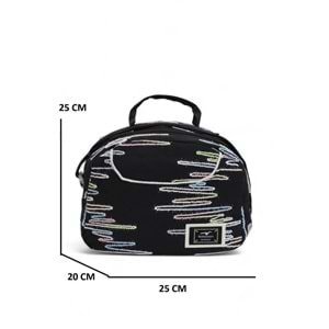 Relaxion 2173-1430 İthal Ürün Kız Çocuk Üçlü Set İlkokul Sırt Çantası - NKT02173-siyah-TEKEBAT