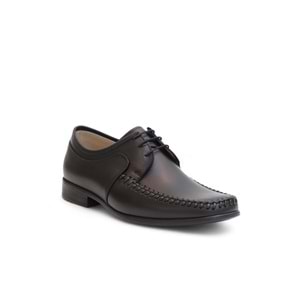 2177 Hakiki Deri Üst Kalite Ultra Hafif Anatomik Tabanlı Erkek Günlük Klasik Ayakkabı - NKT02177-siyah-42