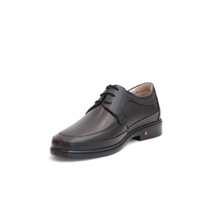 2183-LuısFıgo Hakiki Deri Üst Kalite Ultra Hafif Anatomik Tabanlı Erkek Günlük Klasik Ayakkabı - NKT02183-siyah-40