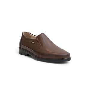 2184-LuısFıgo Hakiki Deri Üst Kalite Ultra Hafif Anatomik Tabanlı Erkek Günlük Klasik Ayakkabı - NKT02184-kahverengi-40