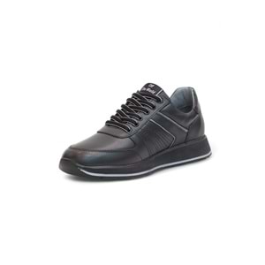 2185-LuısFıgo Hakiki Deri Üst Kalite Anatomik Tabanlı Erkek Günlük Sneakers Ayakkabı - NKT02185-siyah-41