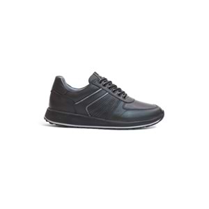 2185-LuısFıgo Hakiki Deri Üst Kalite Anatomik Tabanlı Erkek Günlük Sneakers Ayakkabı - NKT02185-siyah-41