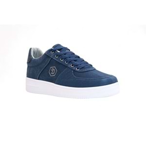 2196-Dakırs Anatomik Tabanlı Erkek Keten Kumaşlı Sneakers Ayakkabı - NKT02196-lacivert-41