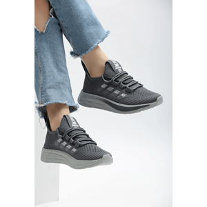 2201-Awıdox Anatomik Tabanlı Unisex Bağcıksız Sneakers Ayakkabı - NKT02201-Füme-41