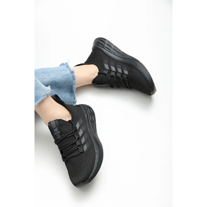 2201-Awıdox Anatomik Tabanlı Unisex Bağcıksız Sneakers Ayakkabı - NKT02201-siyah-42