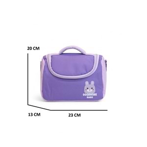 2204-Goodwork Kız Çocuk Üçlü Set Figürlü İlkokul Sırt Çantası - NKT02204-lila-TEKEBAT