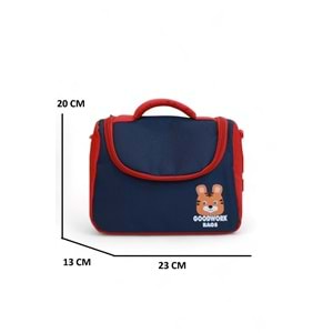 2205-Goodwork Erkek Çocuk Üçlü Set Figürlü İlkokul Sırt Çantası - NKT02205-lacivert-kırm-TEKEBAT