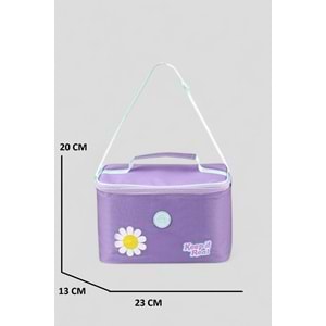 Muggle 2214 İthal Ürün Üst Kalite Unisex Çocuk Üçlü Set İlkokul Sırt Çantası - NKT02214-MOR-TEKEBAT