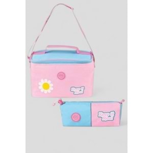 Muggle 2214 İthal Ürün Üst Kalite Unisex Çocuk Üçlü Set İlkokul Sırt Çantası - NKT02214-PEMBE-TEKEBAT