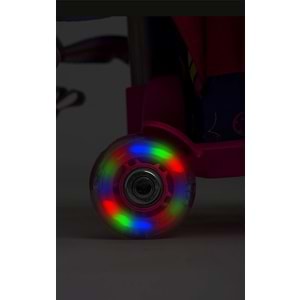 2217-My Polo Anatomik Sırt Yapılı Unisex Işıklı Tekerlekli İlkokul Çantası - NKT02217-Pembe-Mor-TEKEBAT