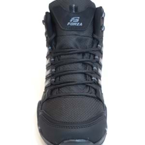 2226-Forza Anatomik Kaydırmaz Tabanlı Soft Shell Outdoor Trekking Erkek Bağcıklı Spor Bot - NKT02226-siyah-41