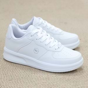 2228-Wickers Air Force Modeli Anatomik Tabanlı Üst Kalite Unisex Sneakers Ayakkabı - NKT02228-BEYAZ-42