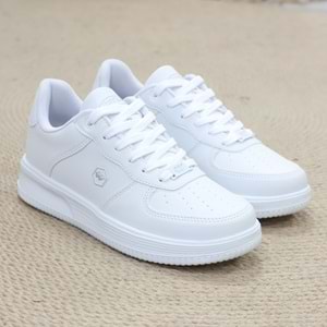 2228-Wickers Air Force Modeli Anatomik Tabanlı Üst Kalite Unisex Sneakers Ayakkabı - NKT02228-BEYAZ-42