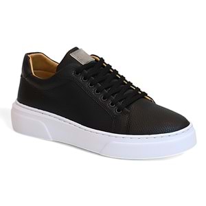 2229-Klasik Air Force Lufian Modeli Anatomik Tabanlı Üst Kalite Sneakers Ayakkabı - NKT02229-siyah-beyaz-41
