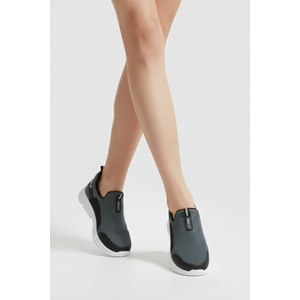 2231-Bestof Anatomik Tabanlı Ultra Hafif Bağcıksız Unisex Yürüyüş Ayakkabısı - NKT02231-Füme-36