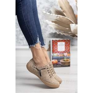 2234 Anatomik Tabanlı Kadın Günlük Spor Babet Ayakkabı - NKT02234-VIZON-40