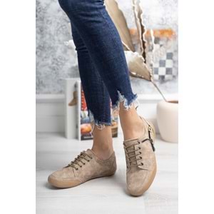 2234 Anatomik Tabanlı Kadın Günlük Spor Babet Ayakkabı - NKT02234-VIZON-40