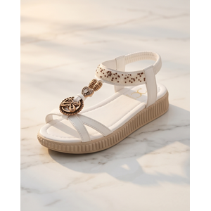 2248 Ultra Hafif Esnek Anatomik Tabanlı Kadın Günlük ve Plaj Sandaleti - NKT02248-BEYAZ-37