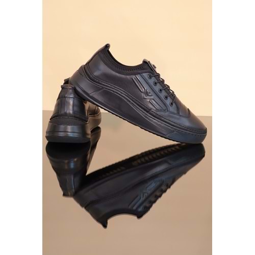 Konfores 1252 Hakiki Deri Anatomik Günlük Sneakers Ayakkabı