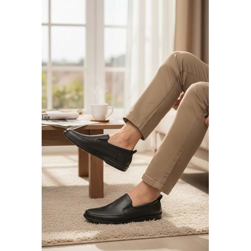 2237-Alme Hakiki Deri Üst Kalite Diabetic & Ortopedik Erkek Klasik Baba Ayakkabısı