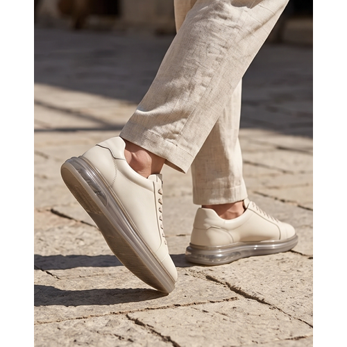2274-Zanelle Hakiki Full Duble Deri Üst Kalite Premıum Erkek Sneaker Ayakkabı