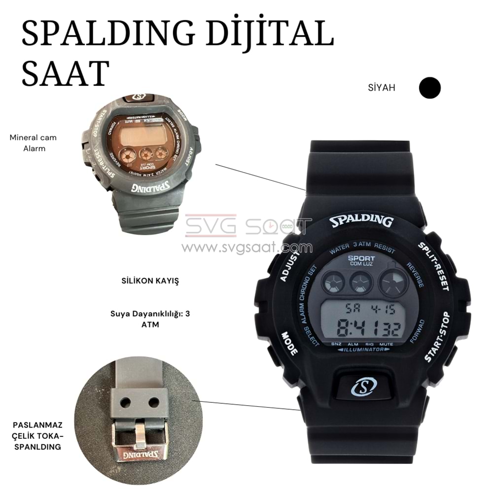 SPALDING SP-119 DİJİTAL SPOR SAAT