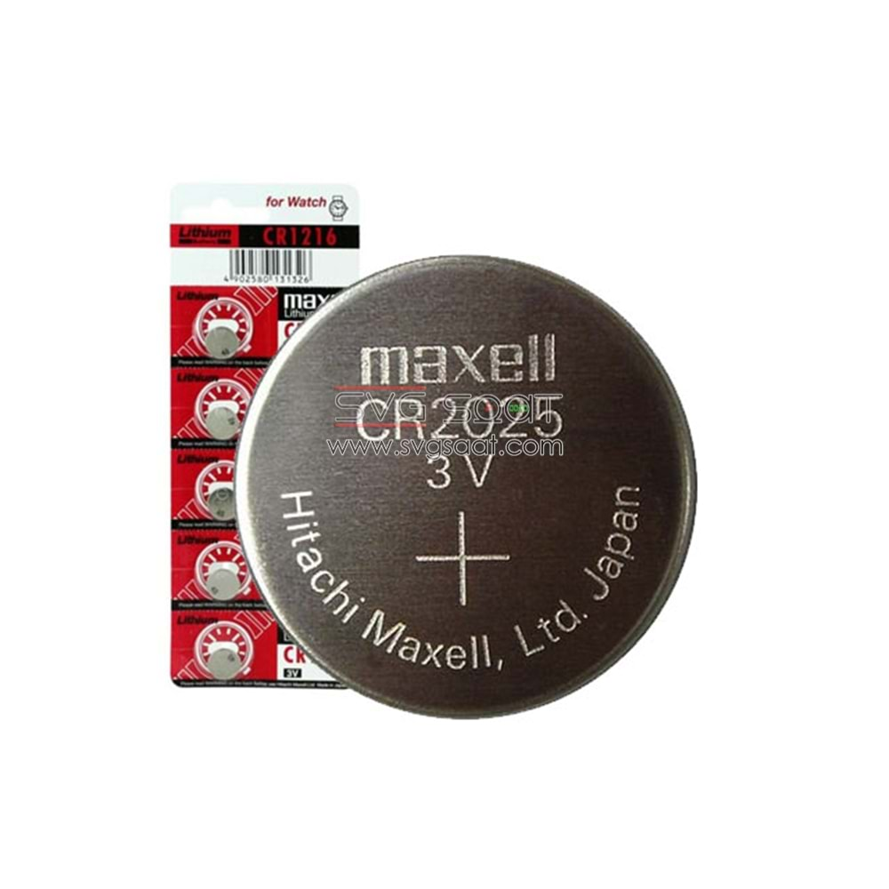 MAXELL SAAT PİLİ - CR 2025 3V