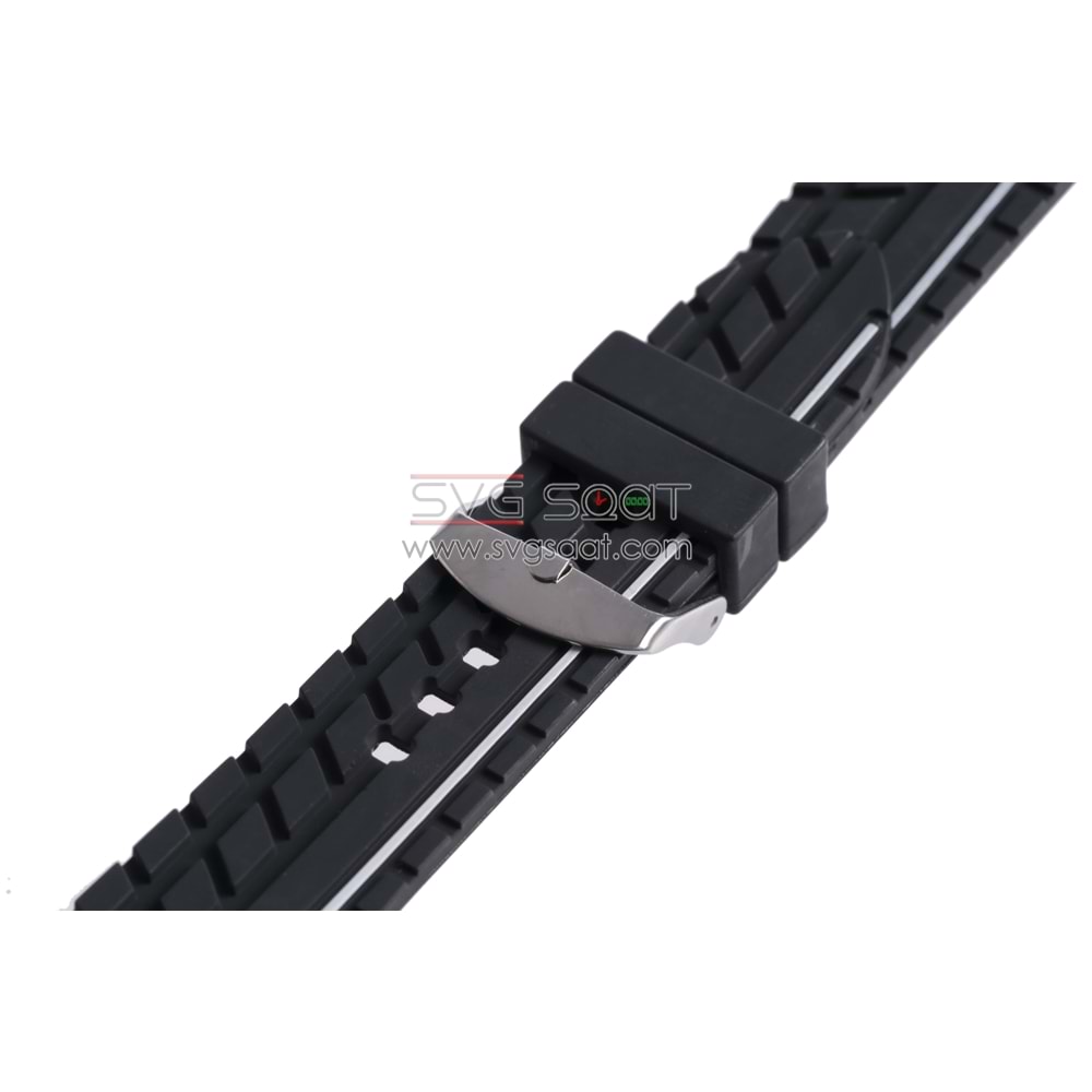 A-34 Silikon Kordon - SİYAH - BEYAZ - 24MM