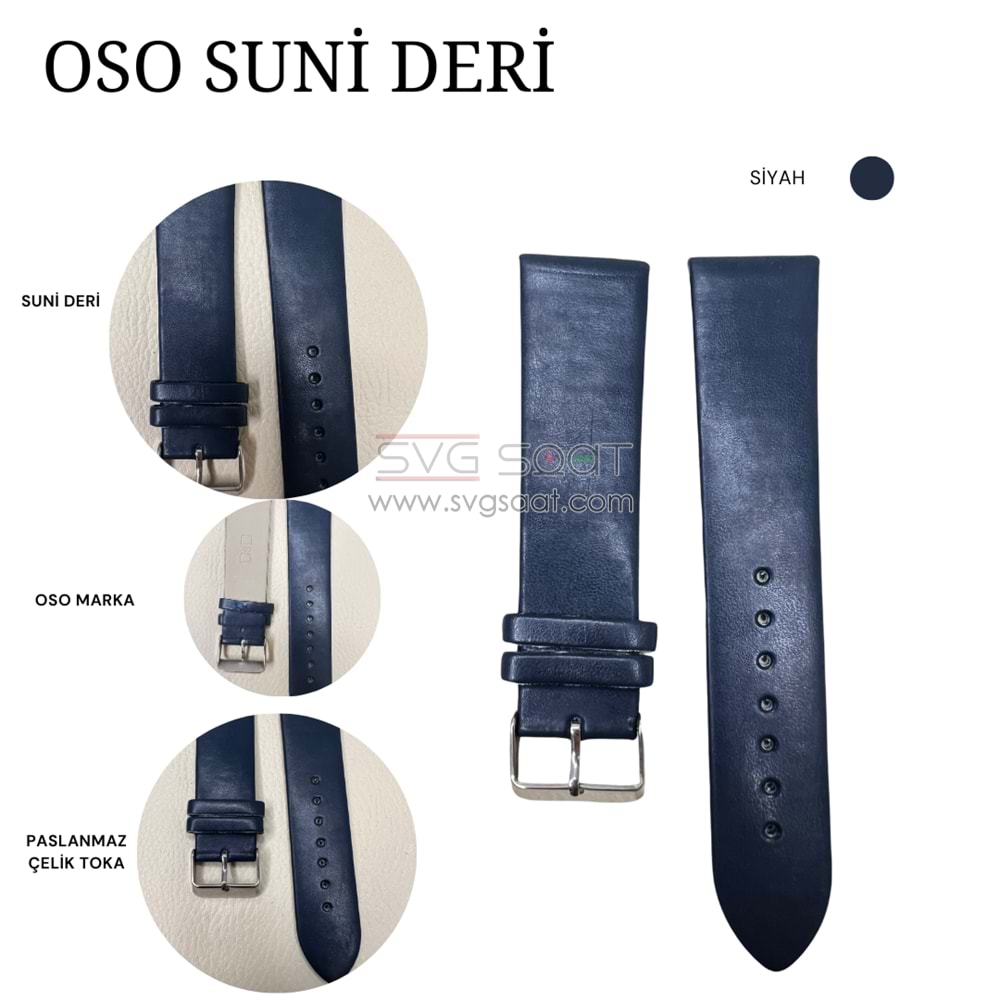 OSO 1962 Saat Kordonu - LACİVERT - 12MM