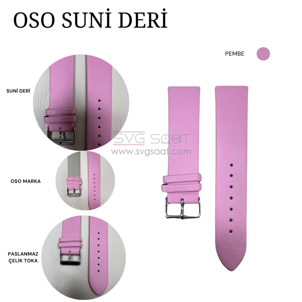 OSO 1962 Saat Kordonu - PEMBE - 16MM