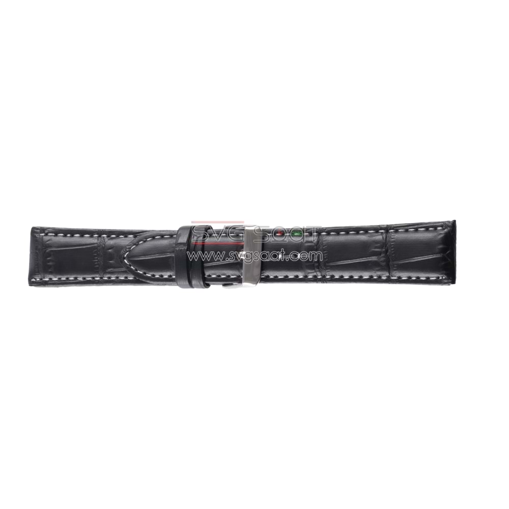 OSO 3556 Saat Kordonu - SİYAH - BEYAZ - 26MM