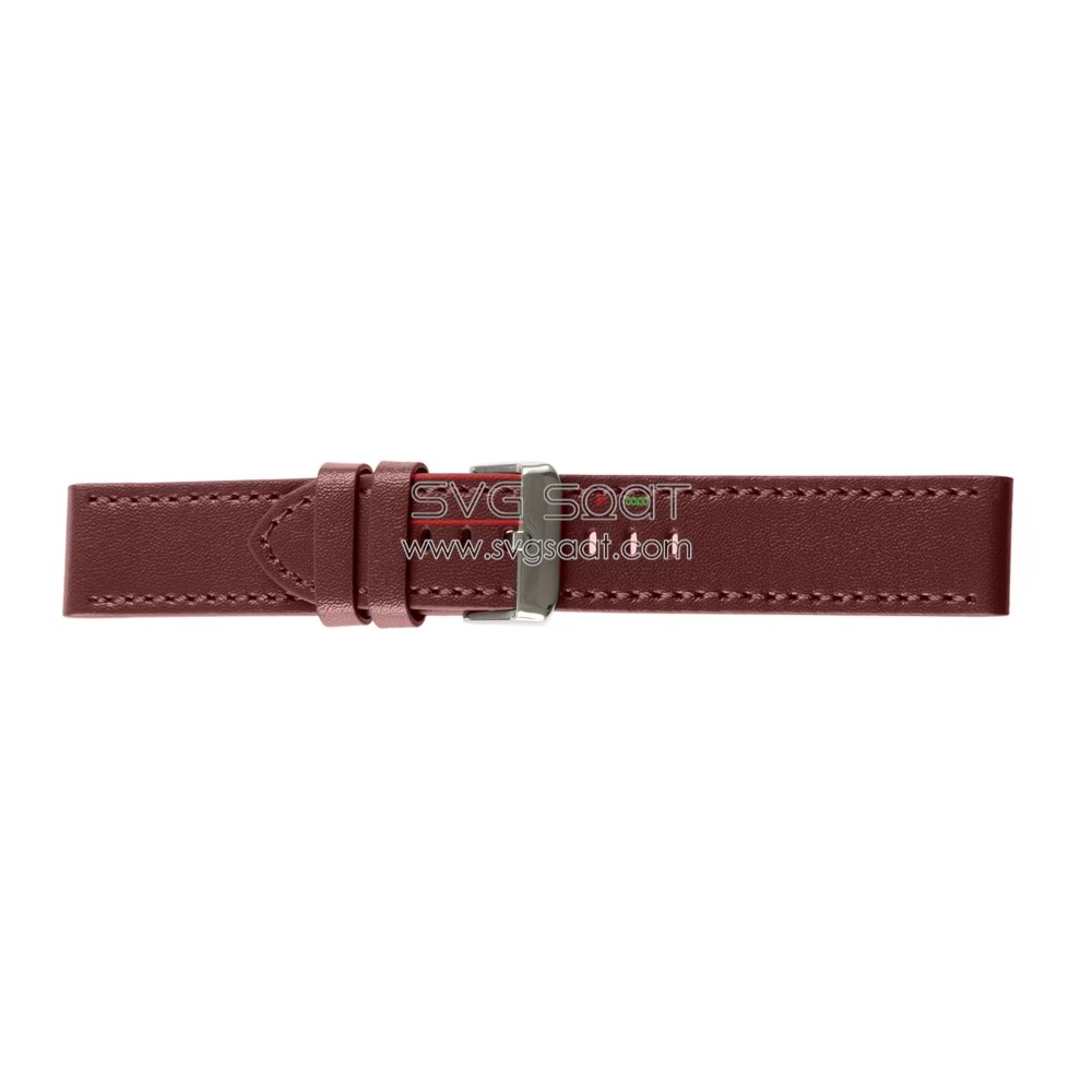 HAKİKİ DERİ RODER SAAT KAYIŞI RU4121 - BORDO - 26X22MM