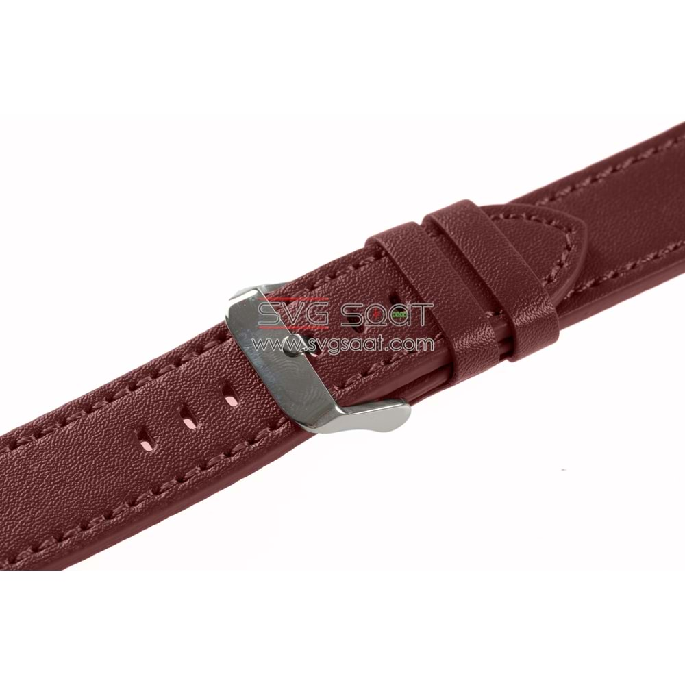 HAKİKİ DERİ RODER SAAT KAYIŞI RU4121 - BORDO - 26X22MM