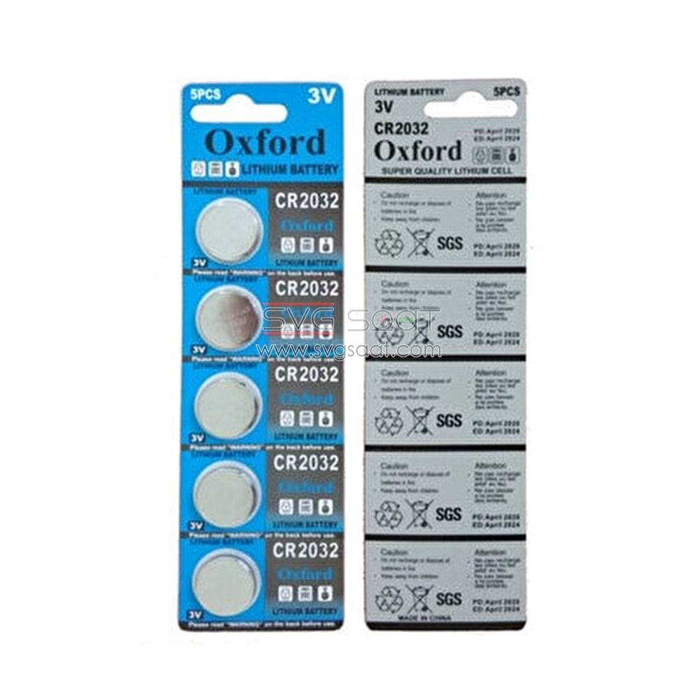 OXFORD CR 2032 Lithium pil