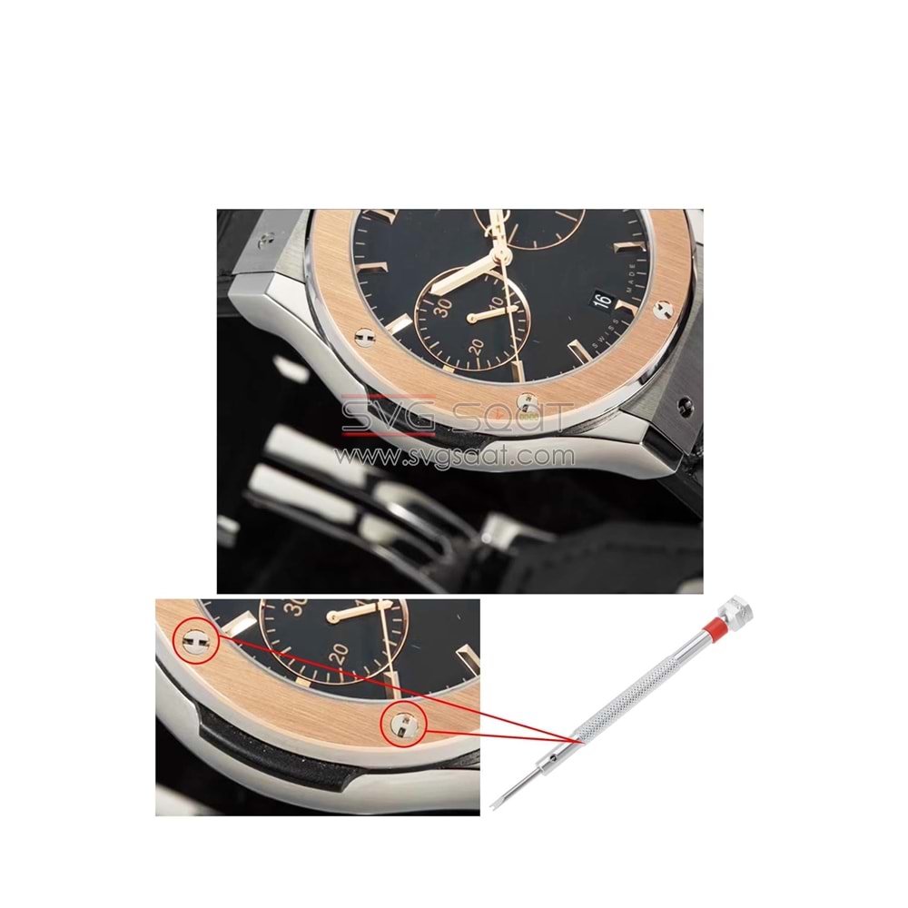 HUBLOT SAAT TORNAVİDASI - GÜMÜŞ - 1,20MM