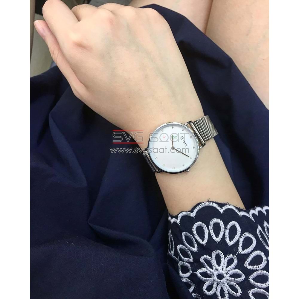 Q-ERA 2803-27 KLASİK BAYAN SAATİ-GÜMÜŞ