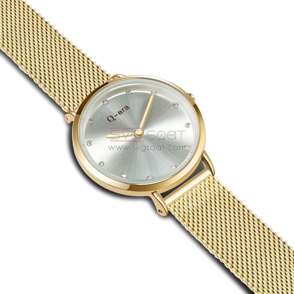 Q-ERA 2803-29 KLASİK BAYAN SAATİ-GOLD